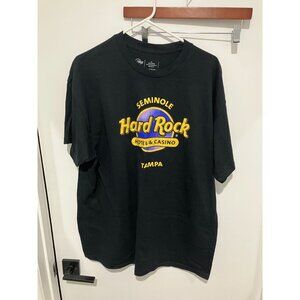 Hard Rock Hotel & Casino Seminole Tampa T-Shirt, Black, Size XL